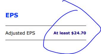 Cigna - full year EPS guidance