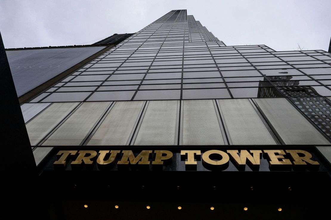 A view of Trump Tower in New York City on January 13, 2023. A New York judge fined Donald Trump's family business the maximum penalty of $1.6 million for committing tax fraud.